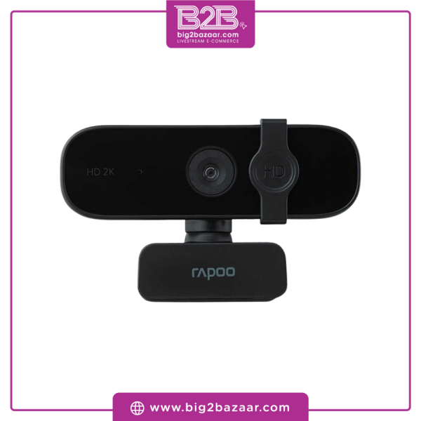 RAPOO C280 Full HD 2K USB Webcam with Built-In Microphone (Black)